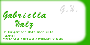 gabriella walz business card